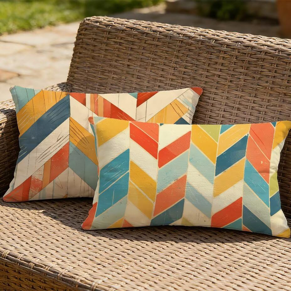Housse de coussin de jardin 80x100 texture lin haut de gamme