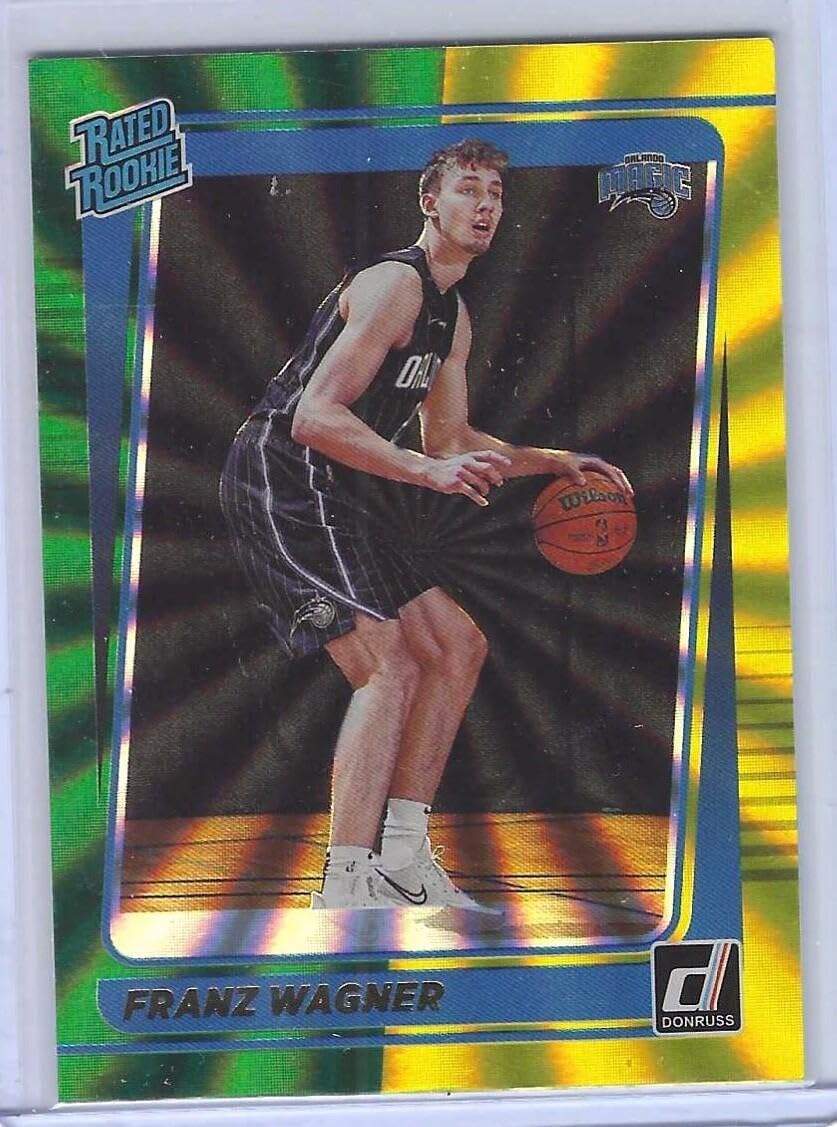 Franz Wagner 2021-22 Panini Donruss And Yellow Laser Rated Rookie Rc #235 - Basketball Cards