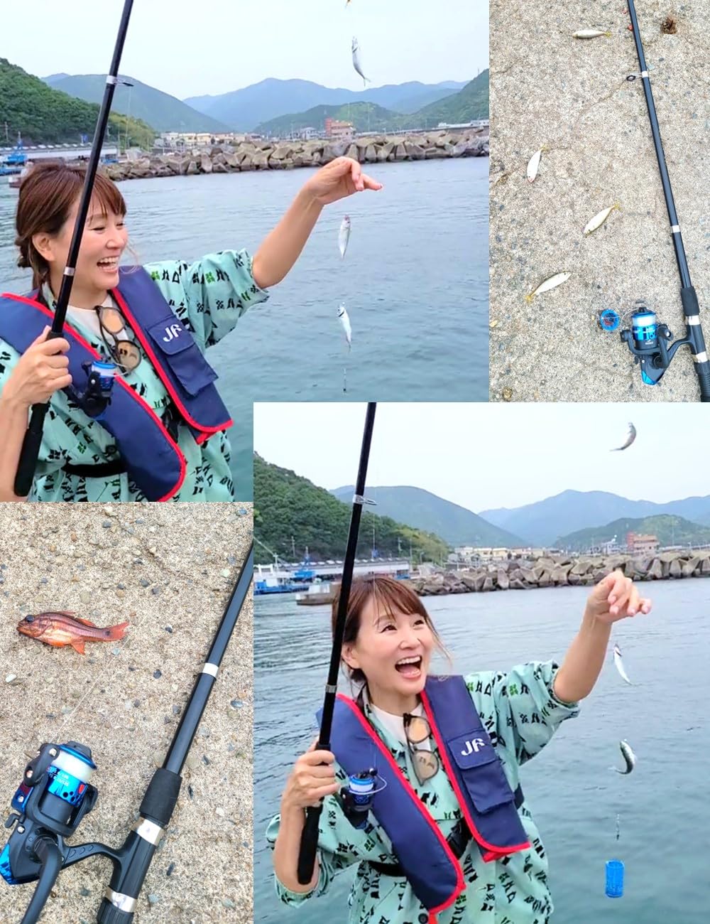 Amazon | SPEEDMARK ロッド ＆ リール 釣竿セット エサ付き 釣具セット