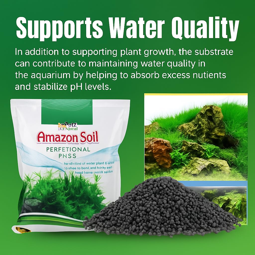 VAYINATO® Amazon Soil Aquarium Substrate (1L Pack) – Nutrient-Rich Plant Growth Soil, pH Stabilizing, Easy-to-Use Aquascaping Substrate for Freshwater Shrimp & Aquatic Plants 3