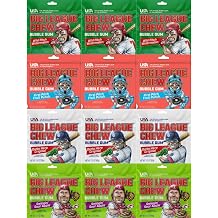 Variety Pack Big League Chew Bubble Gum, 12 Pouches 2.12 oz each, Assorted Chewing Gum, Bulk Bubble Gum, Fun Shredded Style Gum for Kids & Adults, Classic Dugout-Inspired Candy