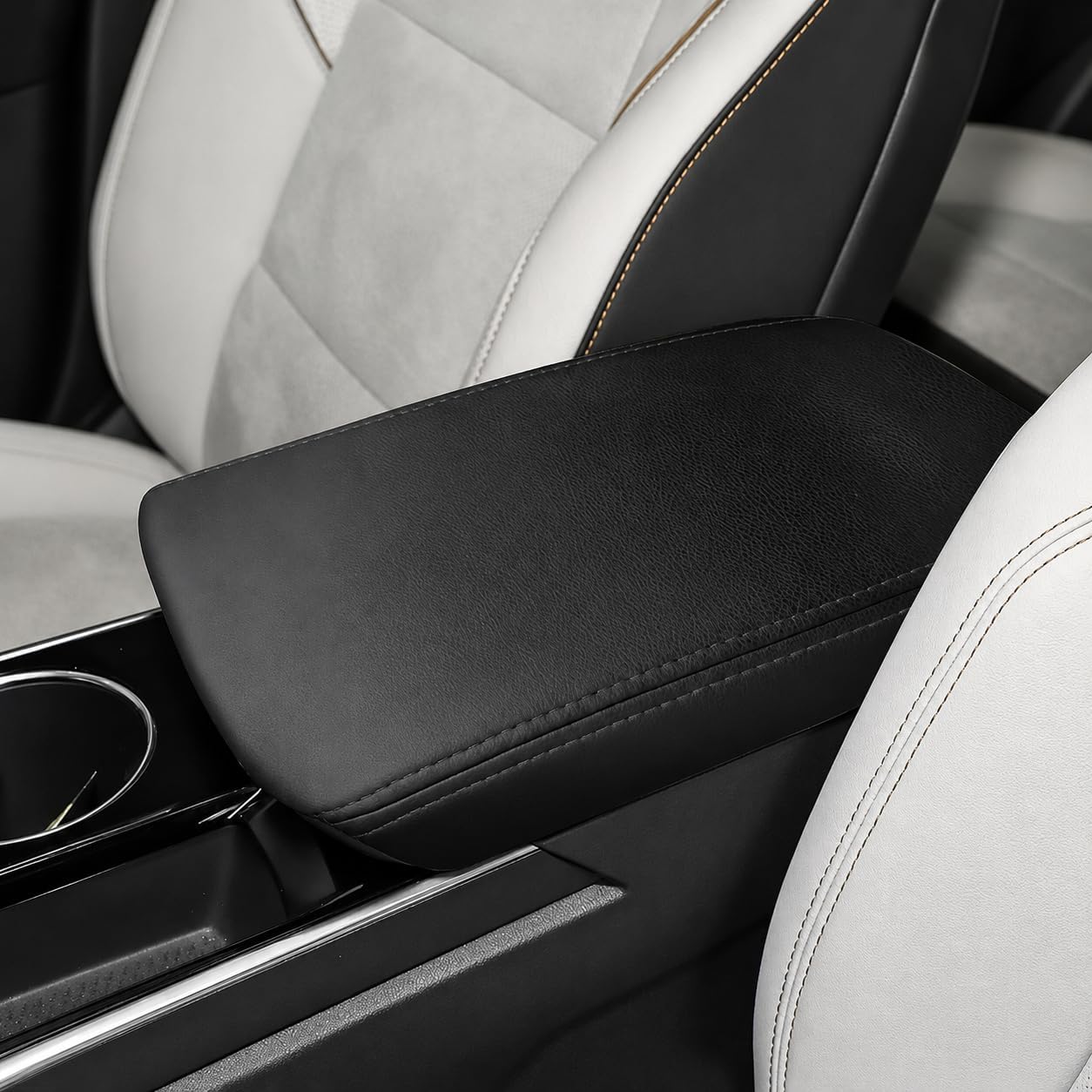 Great-luck PU Leather Armrest Cover for Chevrolet Chevy Equinox 2025-2026