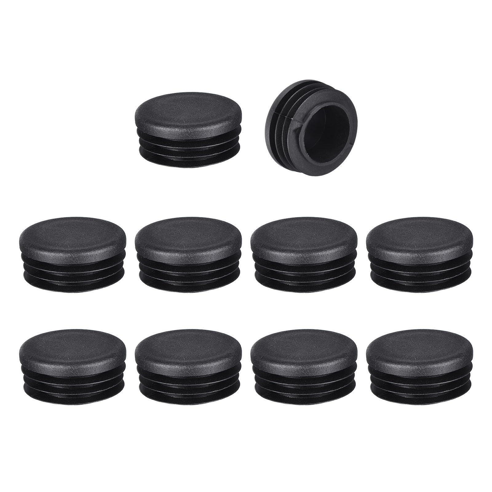 Tapones redondos de plástico para proteger suelos y renovar patas de sillas de terraza