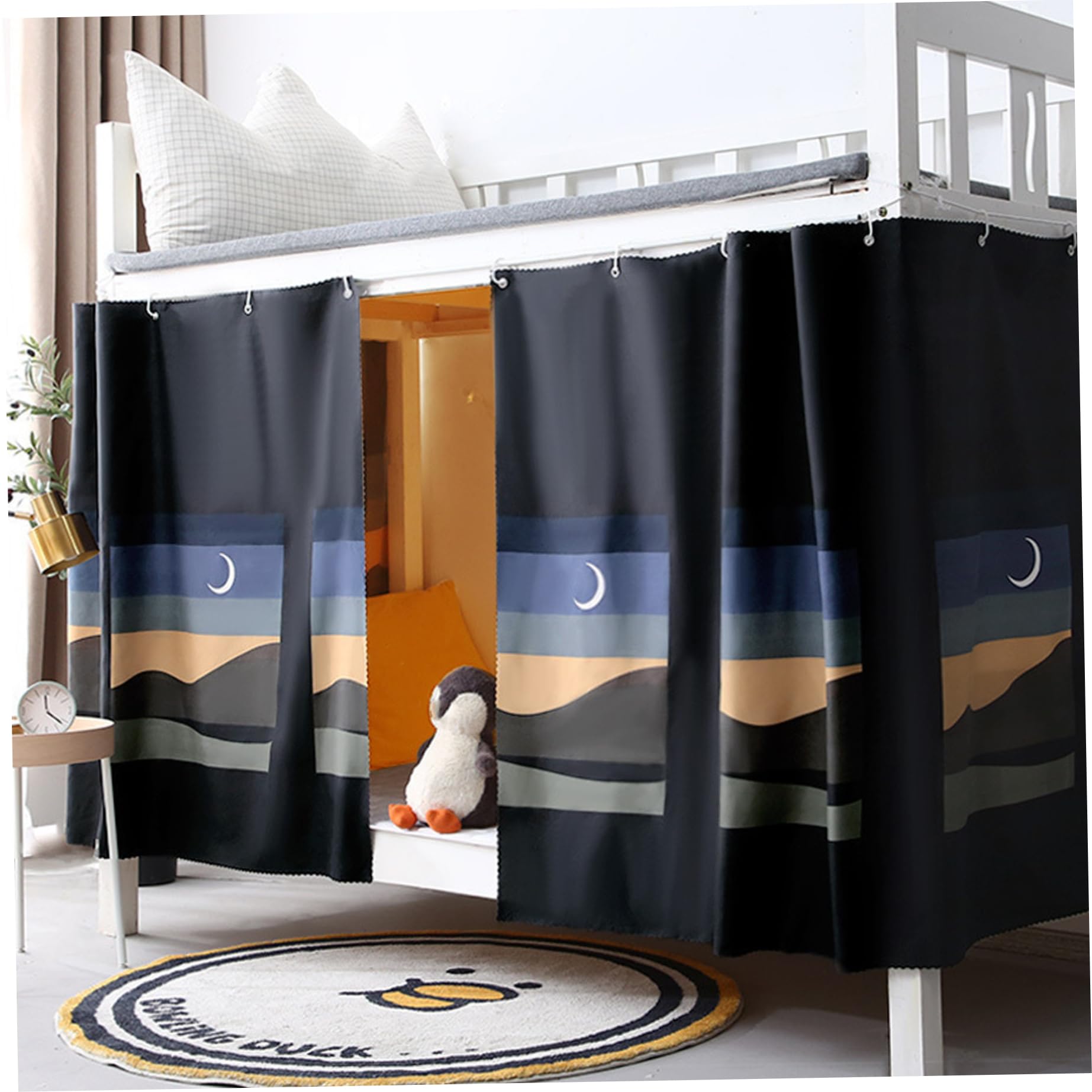 Tende da Letto a Castello, 2 Pannelli 79x59 Tende da Letto a soppalco Notturno alla Luce della Leggera con