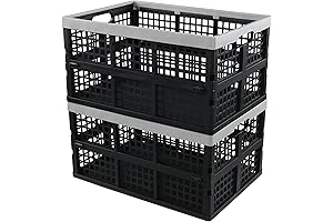 42 Liter Stackable Collapsible Plastic Car Crate