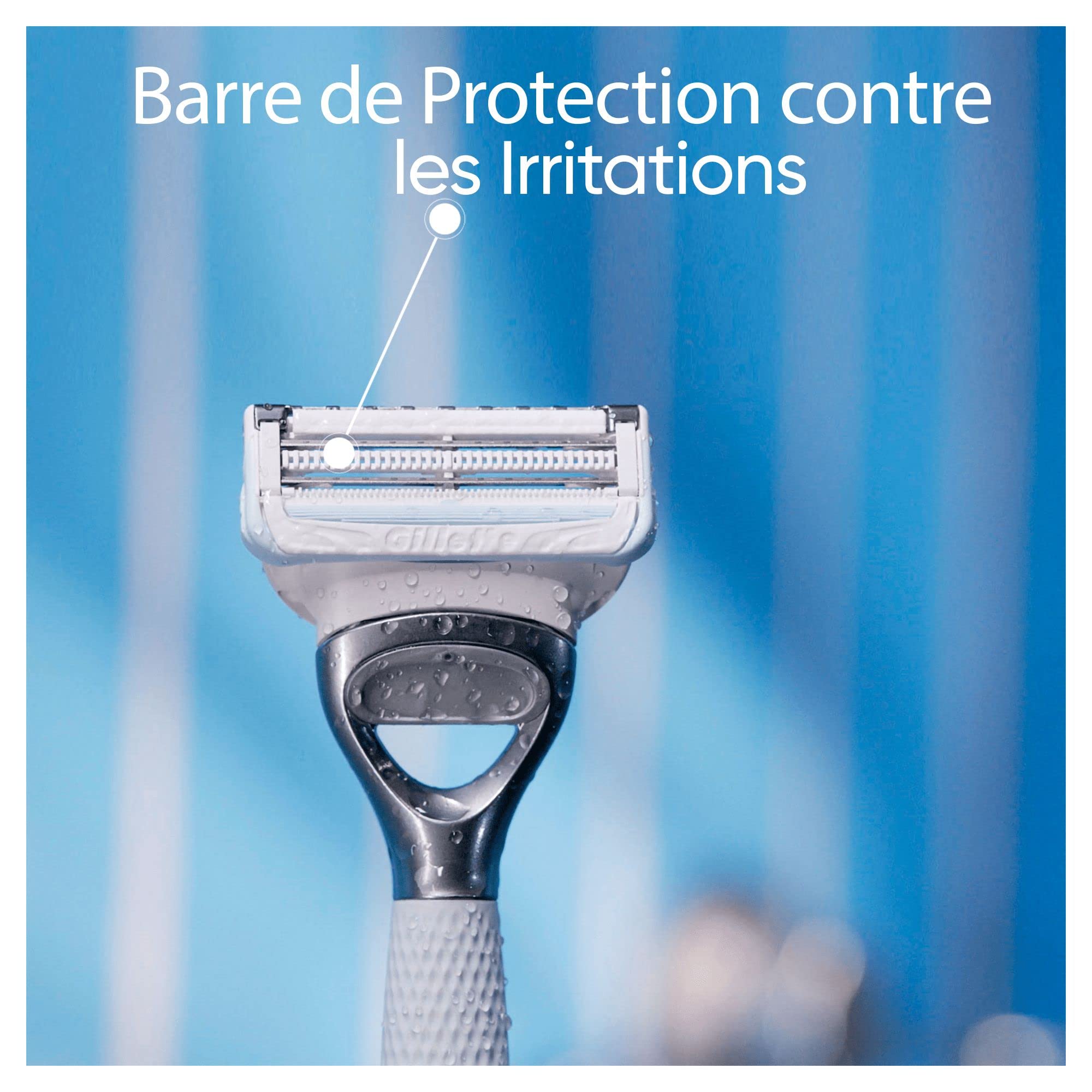 Gillette Venus Satin Care Pour La Peau Et Les Poils Pubiens, Lot De 8 Lames De Rechange, Recharges De Rasoir Avec Barre De Protection Et Lames Affutées, Rasage Doux Des Zones Intimes