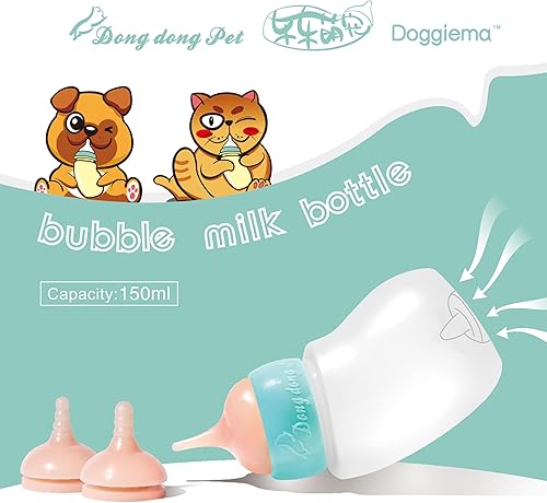 Miniatura 6 de Alimentador de mascotas, pezón de alimentación de silicona y jeringas para todas las razas de cachorros, gatitos y otros animales Dongdong mascota