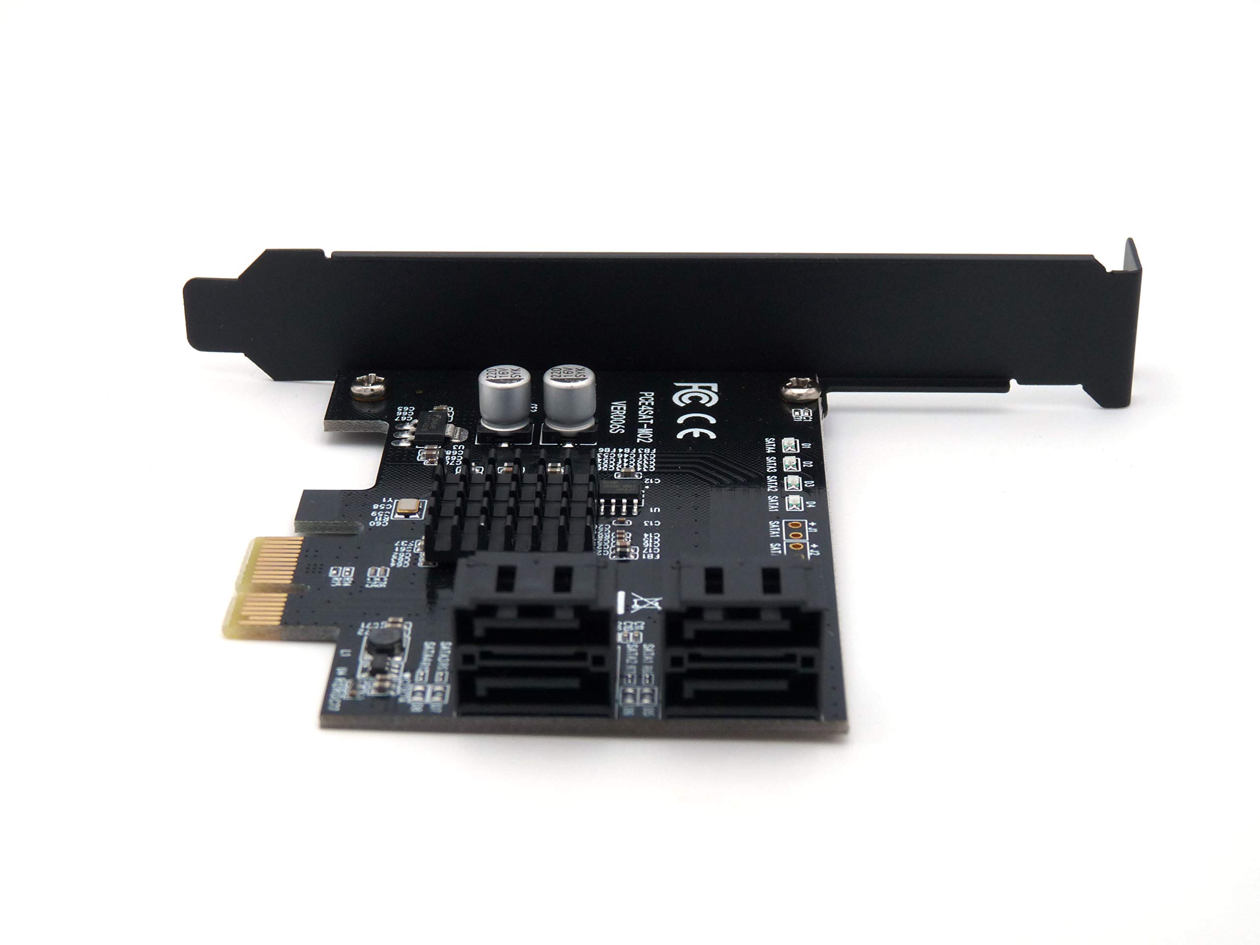 Carte Contrôleur SATA III RAID PCIe 4x - 4 Ports Marvell 9230 - RAID 0/1/10 + HyperDuo
