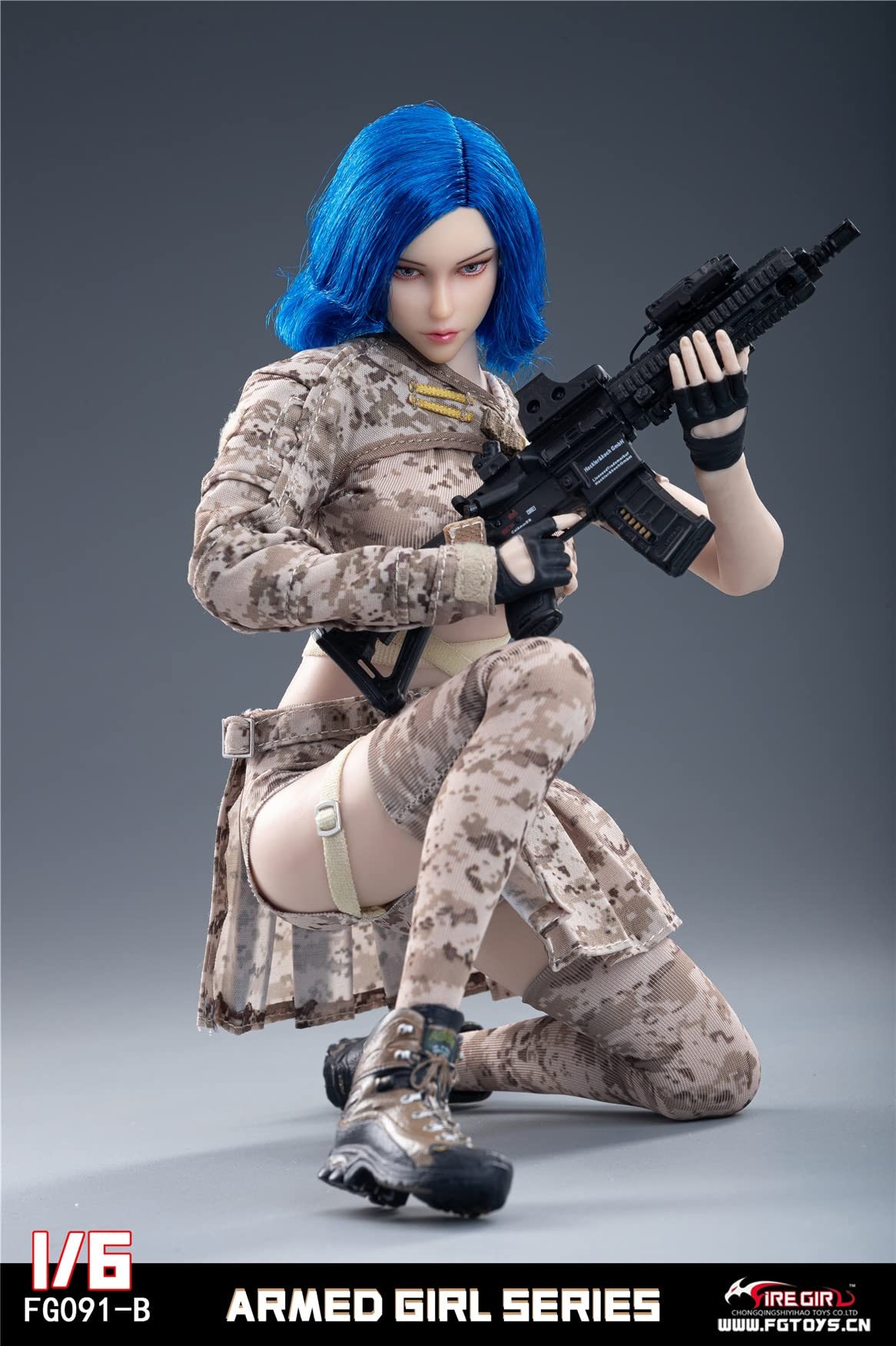 Amazon.co.jp: Fire Girl Toys 1/6フィギュア 少女 迷彩 戦闘制服 服