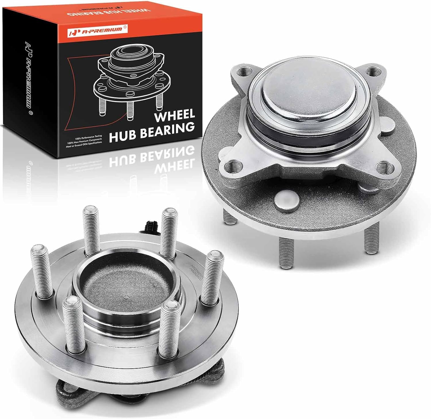 A-Premium 2 x Front Wheel Bearing and Hub Assembly with ABS & 6-Lug Compatible with Ford F-150 F150 2018 2019 2020, 2.7L 3.0L 3.3L 5.0L, RWD Only