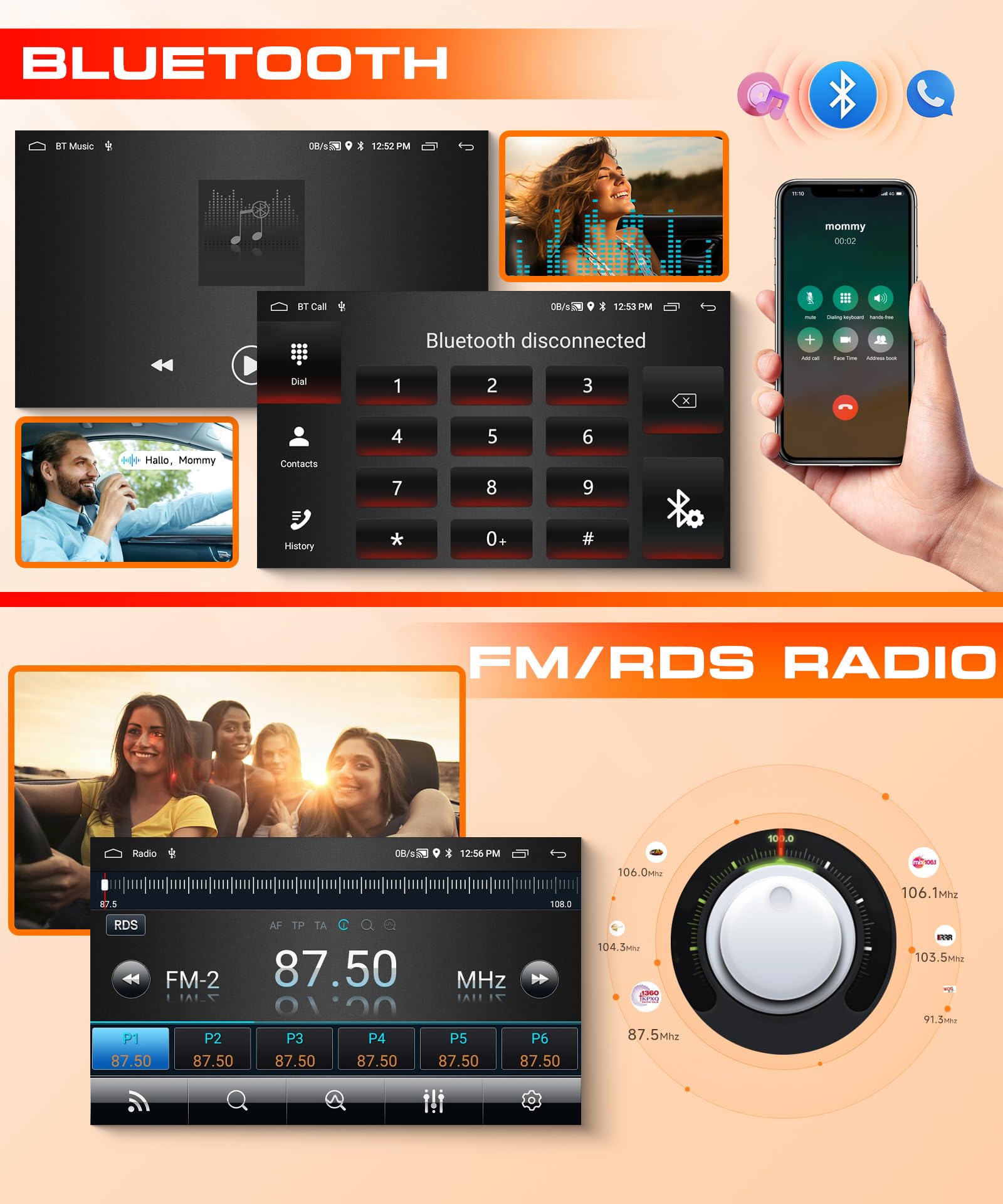 Autoradio Android 10" Pour Volkswagen Crafter 2017-2022 - 2Go+64Go | CarPlay & Android Auto Sans Fil | GPS + Wi-Fi + Caméra De Recul - 9