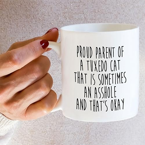 Miniatura 10 de Retreez Taza de café de cerámica divertida de 11 onzas, regalo de matemáticas, profesor, estudiante, amante de los gatos, amor, matemáticas y gatos,