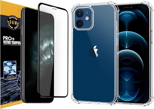 SGW 2 in 1 Combo Clear Pouch & 9D Glass Screen Protector for iPhone 11 | 360° Full-Body Defense, Smudge & Fingerprint Resistant, 9D Edge-to-Edge Shield, Slim Fit & Corner Bumpers, Flawless Touch