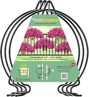 Railscapes Bloem Floating Railing Planter Clip | Suitable for Balcony, D...