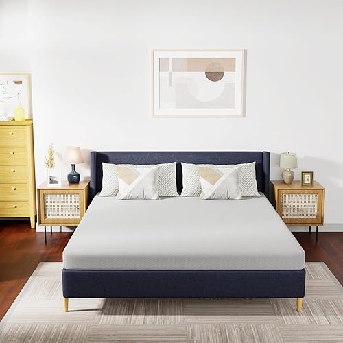 Miniatura 120 de PayLessHere - Colchón de espuma viscoelástica con gel, 6 pulgadas, tamaño queen, con certificación CertiPUR-US, sin fibra de vidrio, cama en una