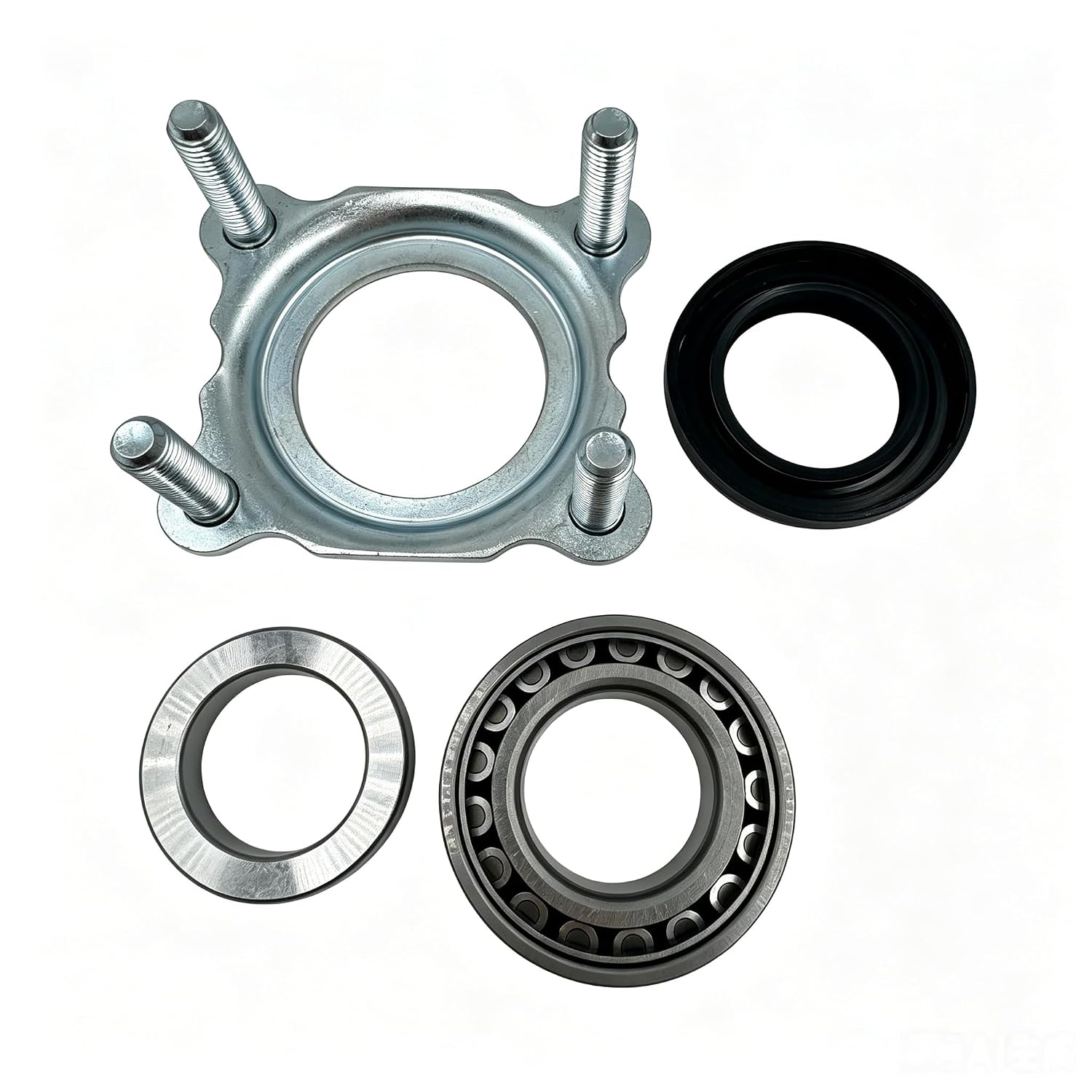 68008523AA 68003270AA 83503077 68499023AA Rear Axle Bearing and Seal Kit Compatible with Wrangler JKJKU2007 2017 (Black, Silver, 1pcs 68008523AA Rear Axle Bearing)