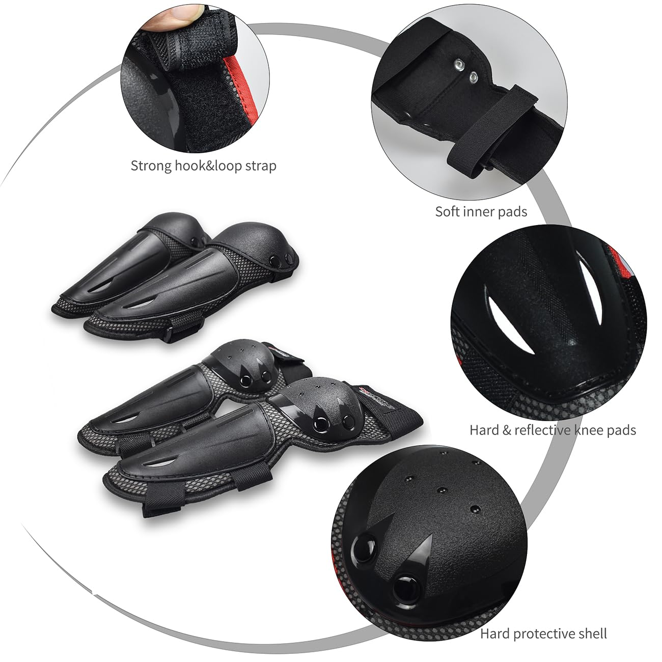 Equipement Dirt Bike pour Enfants Equipement de Protection pour la Moto Motocross Armor Suit Protections de Poitrine et de Dos, Genoux et Coudes pour Le Cyclisme