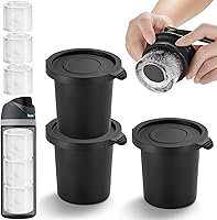 Vista 1 de Molde cilíndrico hueco para cubitos de hielo para accesorios Owala de 24 onzas, 32 onzas, 40 onzas, juego de 3, molde de hielo de silicona