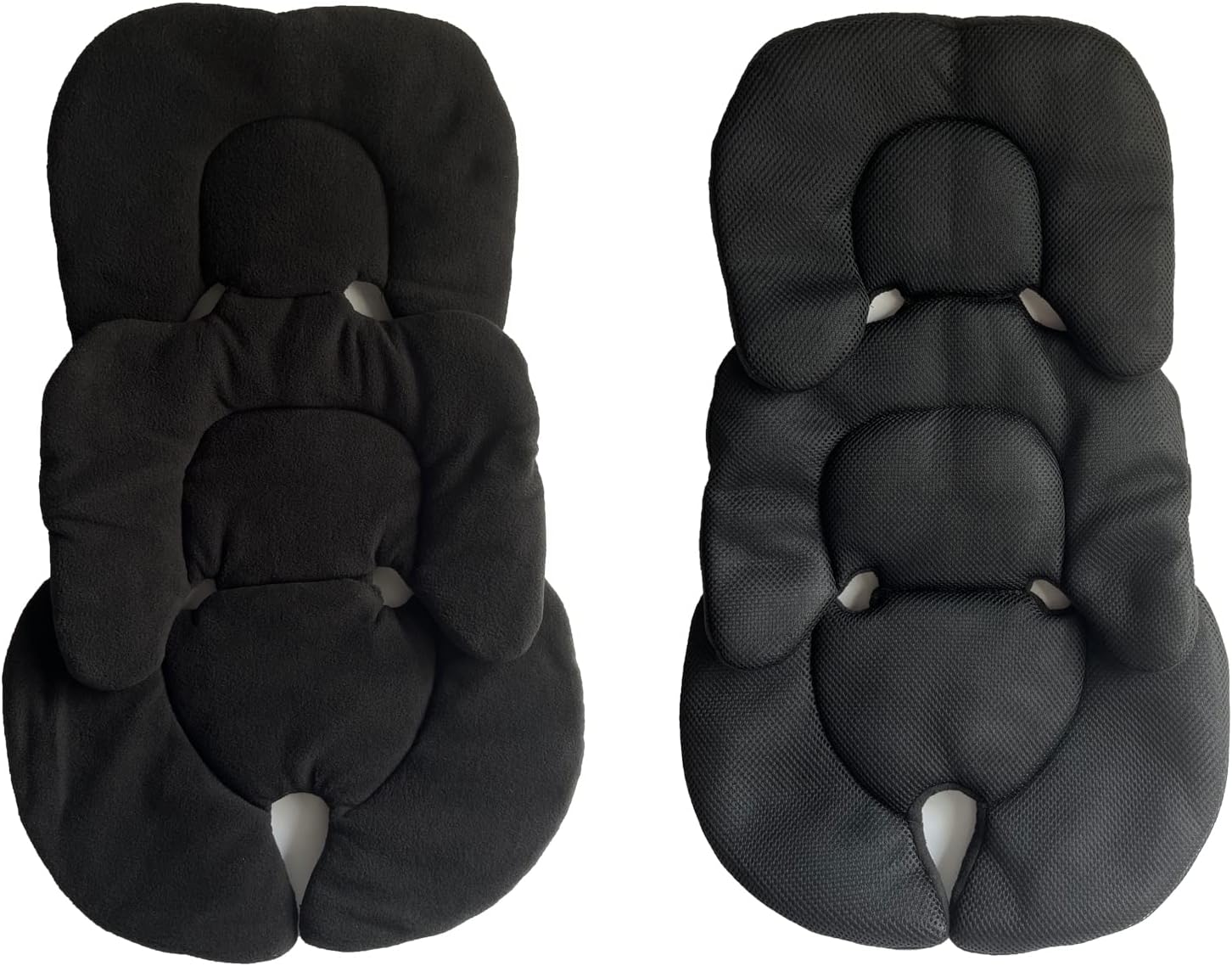 Baby Pram Liner Car Seat Insert Pad Soft Cosy Plush & Mesh Seat Liner for Stroller Pushchair Buggy Bassinet Baby Highchair Reversible Machine Washable
