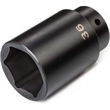 TEKTON 1/2 Inch Drive x 36 mm Deep 6-Point Impact Socket | SID23136