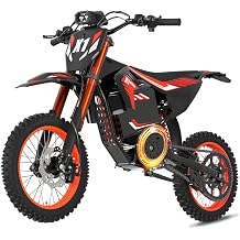 QRONGE X1 Spark Electric Dirt Bike, 4500W Peak Mid-Drive Motor, 60V 28.8Ah Battery, Up to 50 MPH & 60 Miles Range, Full Suspension Off-Road Electric Motorcycle for Teens & Adults