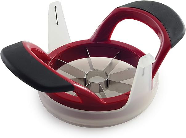 Norpro 5099 Grip Ez Fruit Wedger/Corer with Push Plate, 8