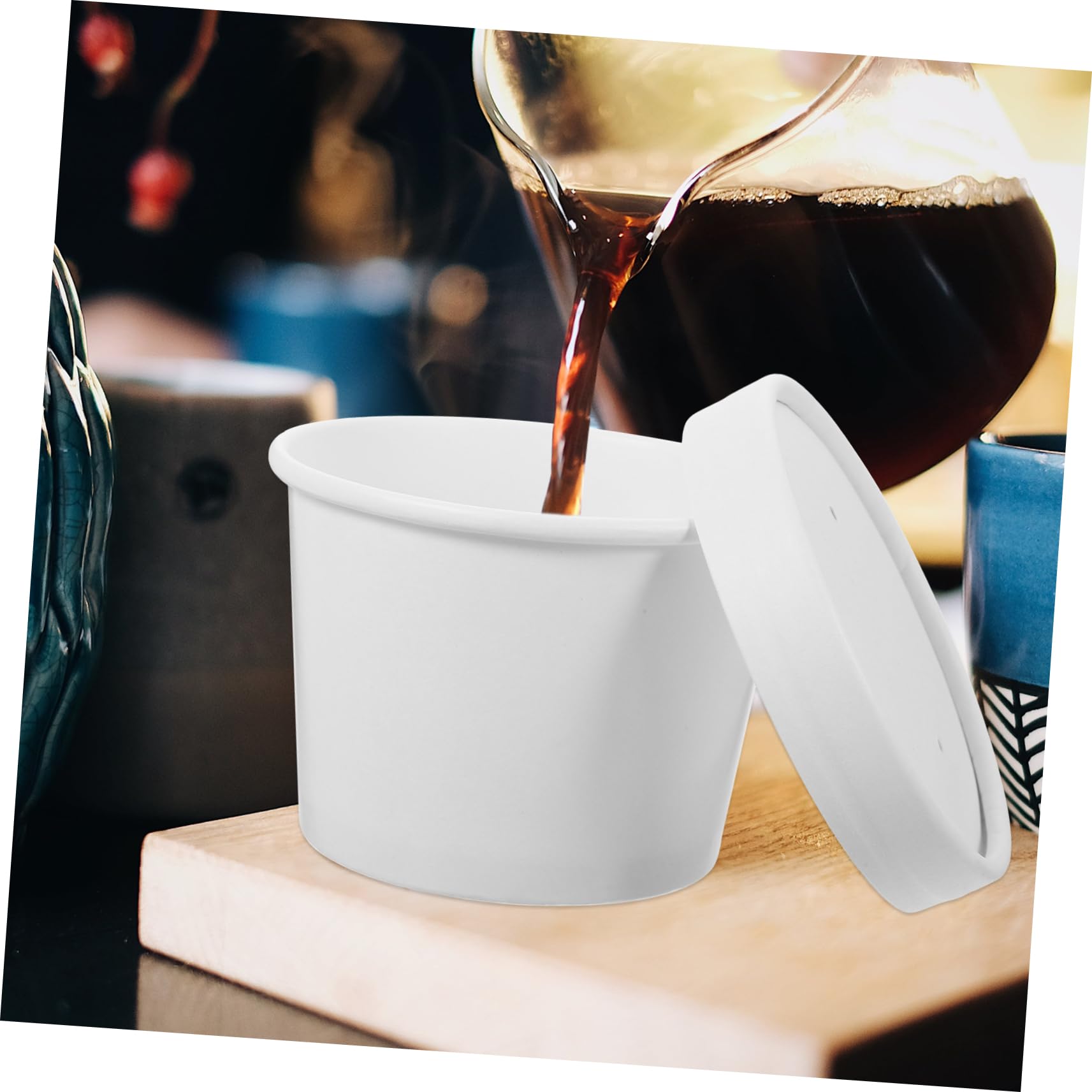 iplusmile 50juegos Tazón De Comida Reutilizable Con Tapa De De Sopa Portátiles Para Comidas Movimiento y Actividades Al Aire