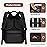 Maelstrom Diaper Bag Backpack,Baby Bag,23L-30L Expandable Diaper Backpack for Mom Dad,Travel Essentials Baby Bag with Changing Pad&Stroller Clips & Pacifier Bag,Black