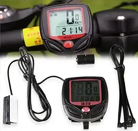 Genérico Velocímetro COM FIO para Bicicleta, 15 Funções, Visor LCD, Resistente à Água