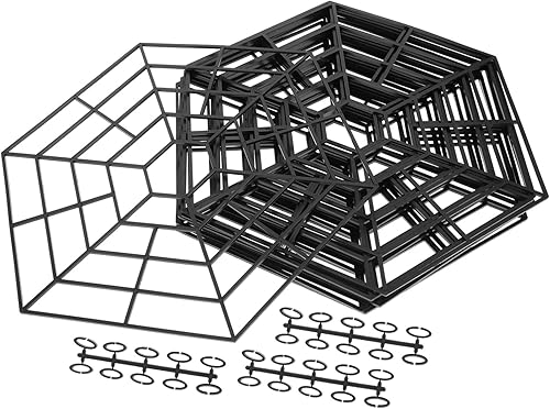 Protectores de estanque, paquete de 10 unidades, red protectora de estanque, protector de peces, garza flotante con 30 conectores