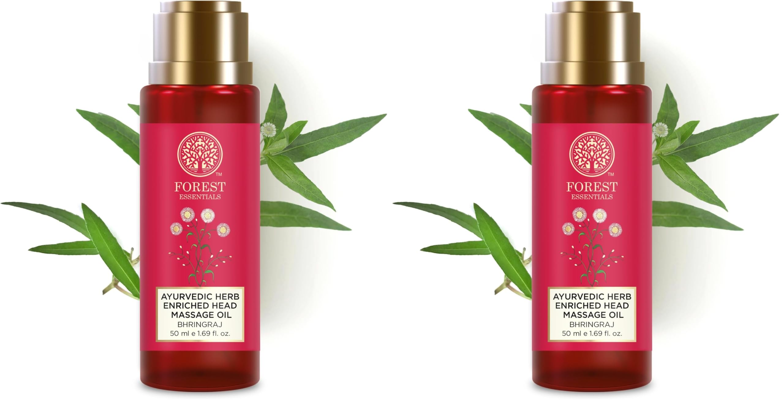 Forest Essentials Head Massage Oil Bhringraj | Ayurvedic Hair Oil for Hair Growth | Strengthens hair & addresses Dandruff (Pack of 2)-image-3