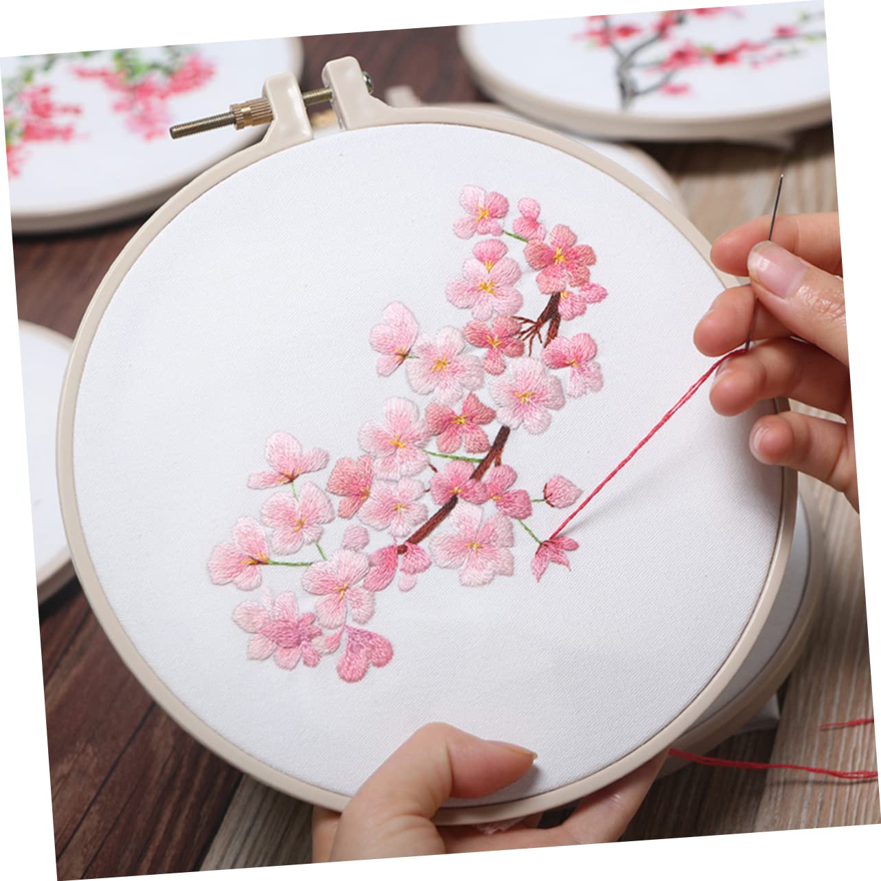 ULDIGI Embroidery Fabric Set of 3 Cotton Cross-Stitch Cloth Size for Needlework Safe Material for DIY Projects