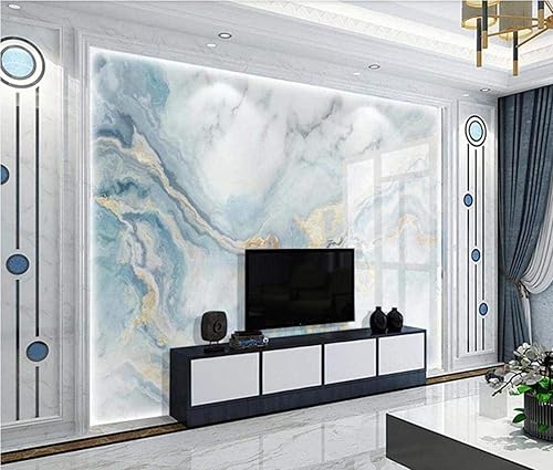 Miniatura 2 de Papel tapiz fotográfico 3D de mármol blanco de lujo, papel tapiz abstracto de textura dorada, decoración de pared para sala de estar, dormitorio,