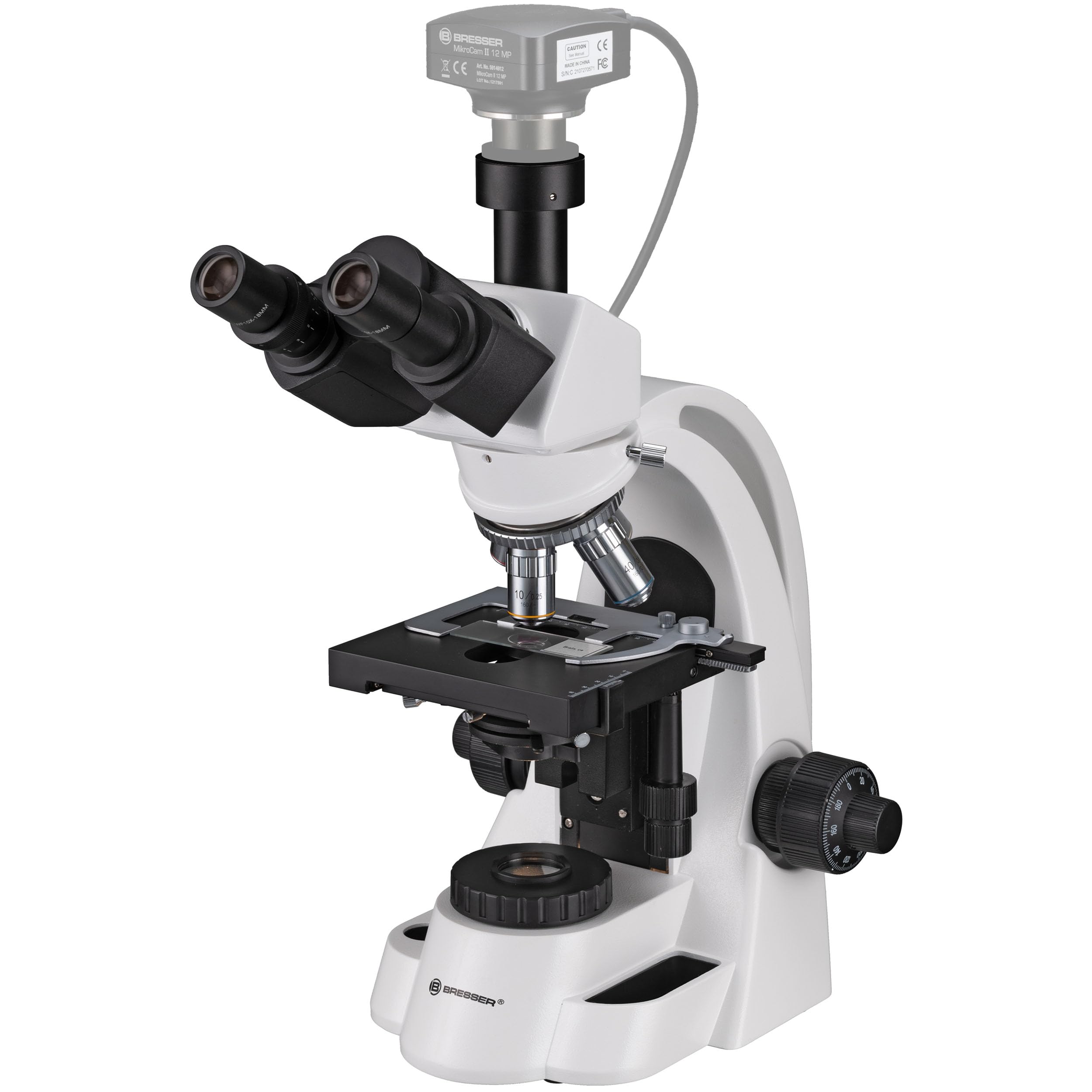 BRESSER Microscopio trinoculare Bresser Bioscience 40-1000x