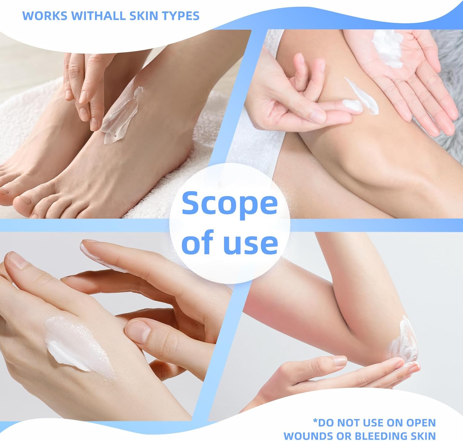 Urea Cream for Dry, Rough Skin – Moisturizing Foot and Hand Cream with Shea Butter, Glycerin & Vitamin E – Smooths Rough Heels & Thick Skin – Non-Greasy Formula, 170g - Image 2