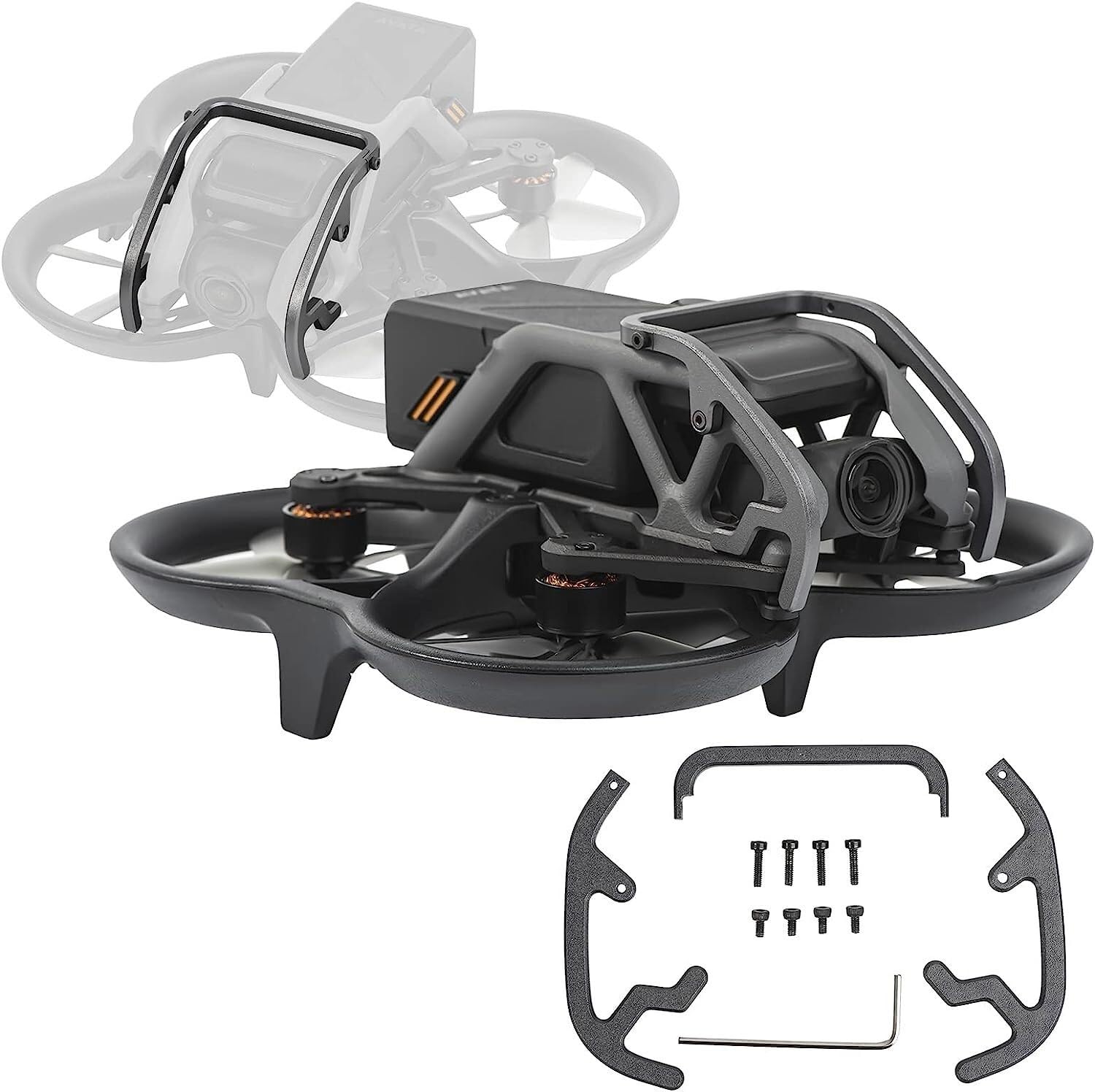 Barre de protection Xzeit en alliage d'aluminium usiné pour drone Avata