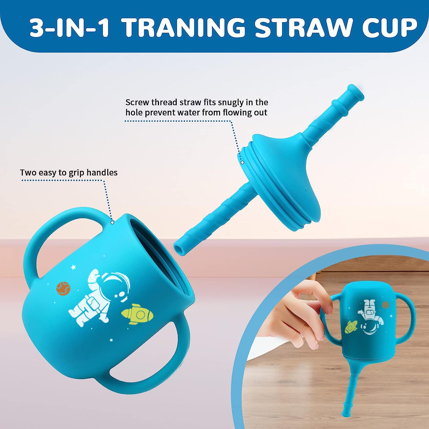 Baby Weaning Set including Pattern, Suction Bowls Sets, Silicone Baby Feeding Set - Image 4