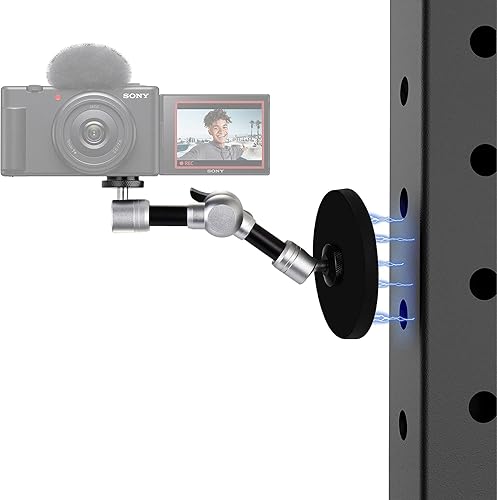 Miniatura 8 de Soporte magnético para teléfono de gimnasio, soporte plegable para carrito de golf, tractor, estantes, automóvil, camión, barco, montacargas, atrae