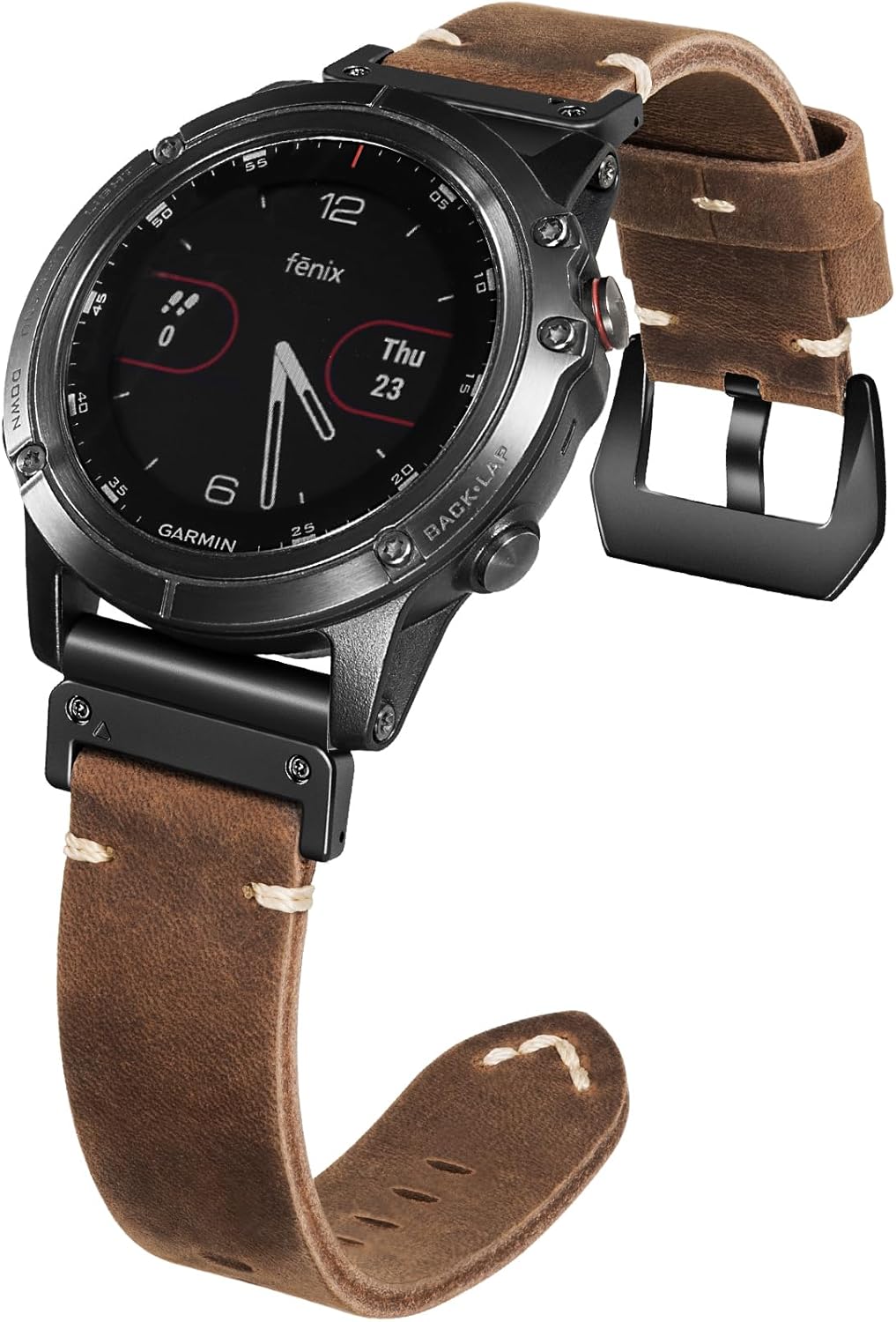 Handmade Double Sided Leather Band Compatible With Garmin Watch Band 22mm/26mm，Quickfit Retro Design Genuine Leather Band For Garmin Fenix 8/7/6 Pro/5 Plus/Tactix/MARQ/Endur/Quatix/Forerunner 935/945