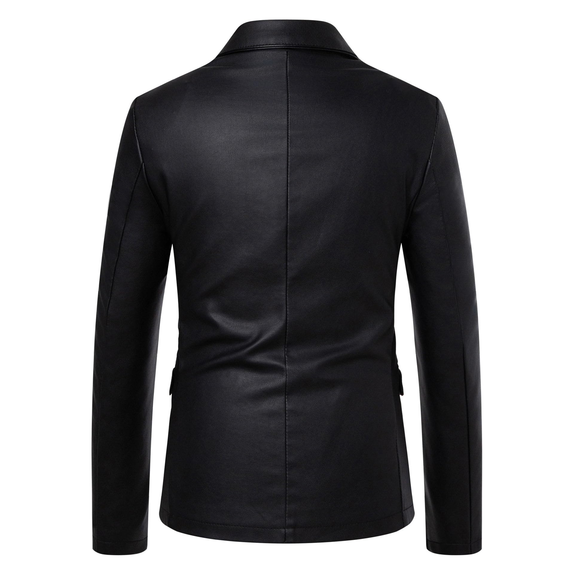 Generico Giacche Sportive Casual da Uomo, Leggere, in Similpelle, Blazer, Giacche con Un Bottone, Capispalla da Lavoro, Tempo Libero, Giacca A Vento, Impermeabile Traspirante, Nero XXS