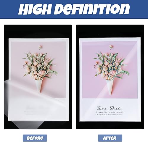 Miniatura 4 de Cindeer Paquete de 400 bolsas de laminación térmica de 5.8 x 7.4 pulgadas, hojas de laminación transparentes de 3 mil, papel de plástico, bolsas