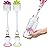 Nuby Bottle and Nipple Brush with Soft Bristles and Stand| 2 Pack: Pink & Lime Green| Bottle & Nipple Accessory Cleaning Brush with Drying Stand