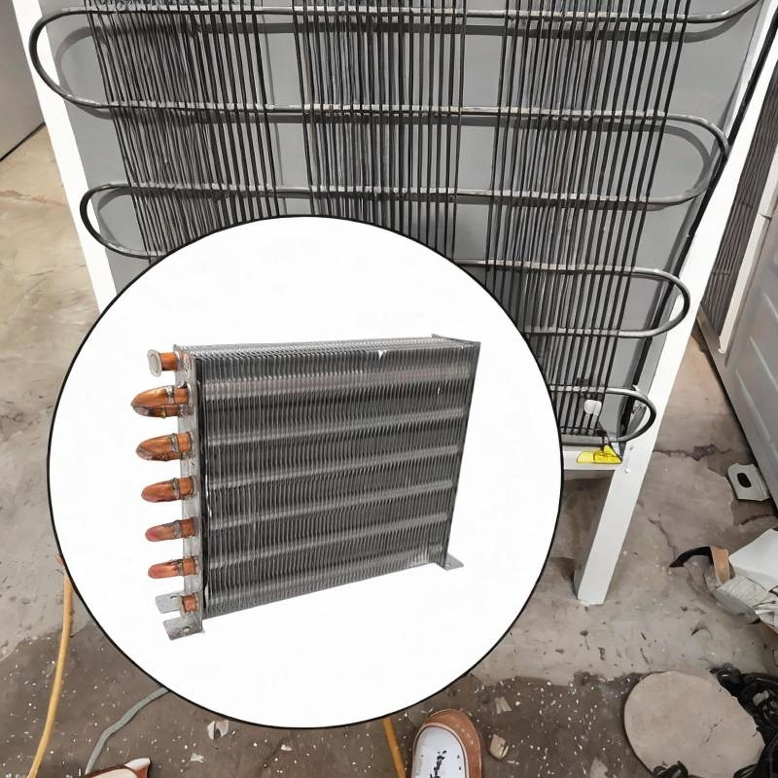 Scambiatore di calore per frigorifero, facile installazione, radiatore acqua, 175x160mm