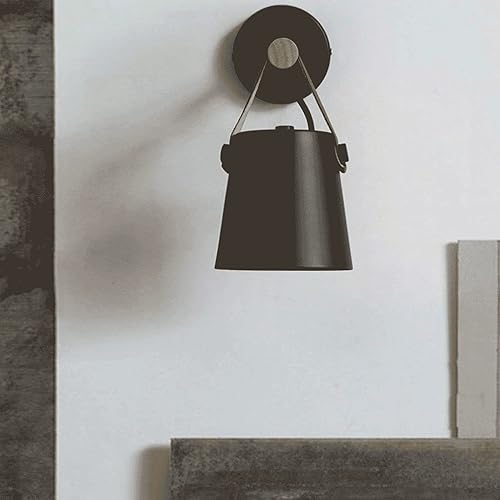 Miniatura 5 de Modern Farmhouse Wall Sconce, Retro Industrial Black Decor Vanity Wall Lamp, Bedroom Bedside Reading Wall Mount Lights Fixtures for Barn Porch