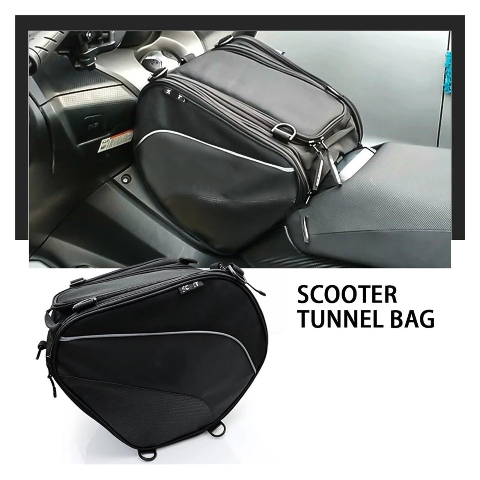 Bolsa de Moto Bolsa Túnel Impermeable Para Motocicleta Scooter Bolsa Depósito Bolsas Herramientas Para Tmax 530 560 Xmax125 300 X-max 125 300 X-max125 Nmax155 Mochila para Motocicleta(Navigation bag s