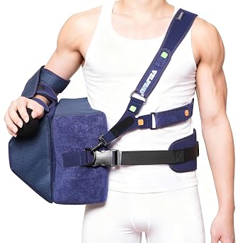 Velpeau Shoulder Abduction Sling with Pillow - Immobilizer Brace for Rotator Cuff Surgery, Dislocated Shoulder & Injury Recovery Fits Left or Right Arm X-Large, Right