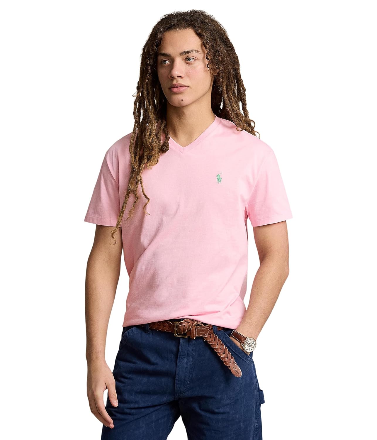 POLO RALPH LAUREN Mens Classic Fit Jersey V-Neck T-Shirt