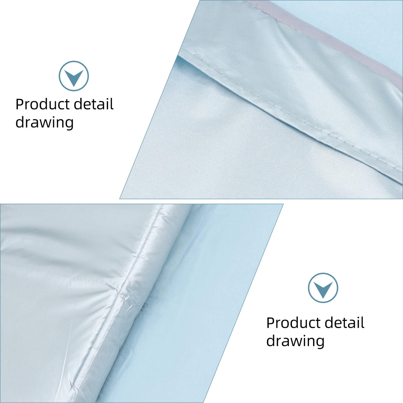 Colchoneta Portátil Plegable Azul de Gamuza para Siesta Infantil | Pp Cotton y Gel Cloth, para Sleepovers y School Nap Time, Decoracion Colegio