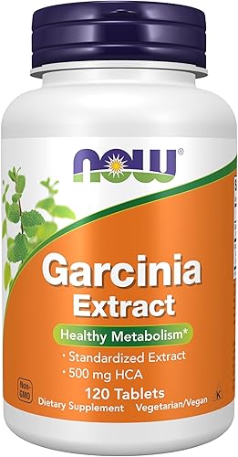 NOW Foods Supplements, Garcinia (Garcinia Cambogia) 1,000 mg, Healthy Metabolism*,Weight Loss, 120 Tablets