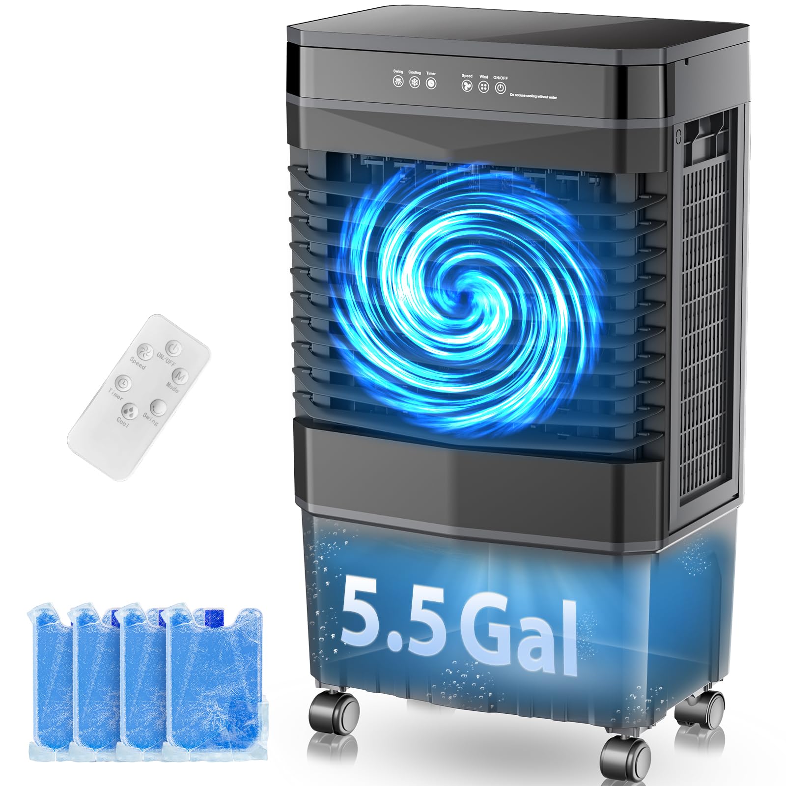Amazon.com: Auertech 5.5 Gal Swamp Cooler, 1800 CFM Evaporative